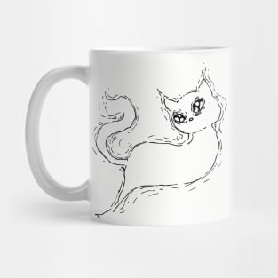 Inktober Ghost Cat Mug